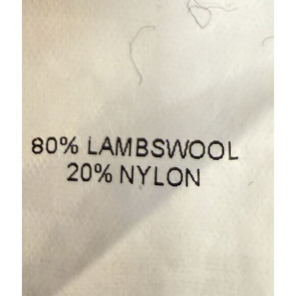 Joe Fresh Mens Lambswool 80% Blue Gray Striped Sweater XL Elbow Patches Preppy - Picture 5 of 7